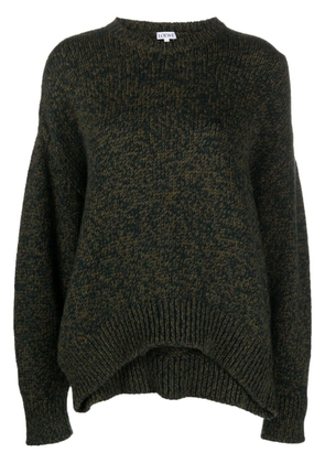 LOEWE multi-panel design wool-blend jumper - Green