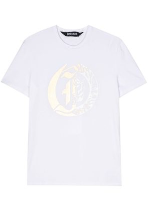 Just Cavalli logo-print cotton T-shirt - White