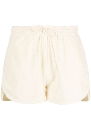 LOEWE Paula's Ibiza Anagram jacquard shorts - Neutrals