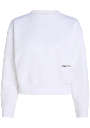 Karl Lagerfeld Jeans bandana monogram-print sweatshirt - White