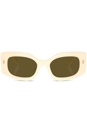 Tory Burch Miller rectangle-frame sunglasses - Neutrals