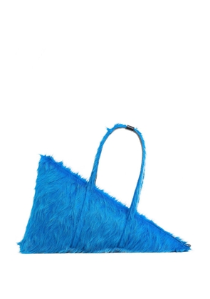Marni Prisma shearling tote bag - Blue