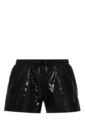 Mugler panelled swim shorts - Black