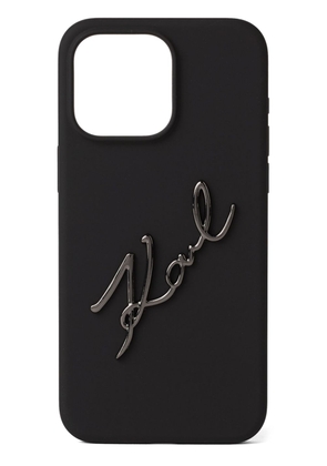 Karl Lagerfeld K/SIGNATURE iPhone 15 Pro Max case - Black