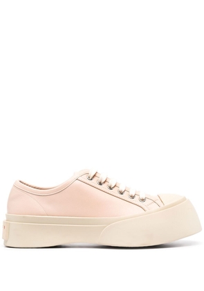 Marni Pablo leather flatform sneakers - Pink