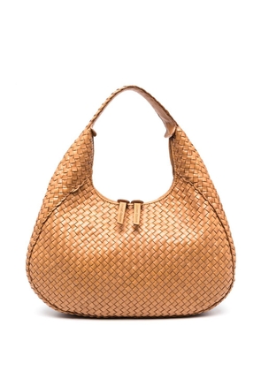 Officine Creative Class woven-leather tote bag - Brown