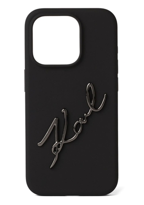 Karl Lagerfeld K/SIGNATURE iPhone 15 Pro case - Black