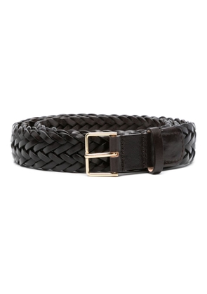 Max Mara Intreccio 30 leather belt - Brown