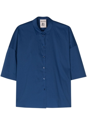 Semicouture short-sleeves poplin shirt - Blue