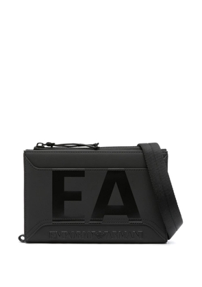 Emporio Armani logo-print clutch bag - Black