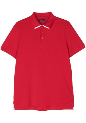 Tommy Hilfiger contrasting-border polo shirt - Red