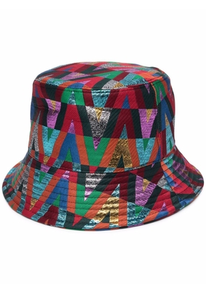 Valentino Garavani Optical logo-print bucket hat - Red