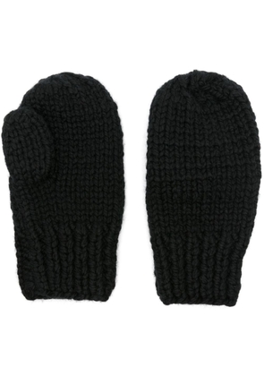 Maison Margiela chunky-knit full-finger gloves - Black