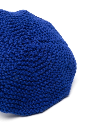 Maison Margiela chunky-knit beret hat - Blue