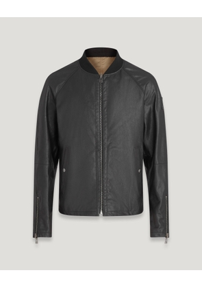 Belstaff Centenary Reversible Jacket Men's Nappa Leather Black / British Khaki Size 52