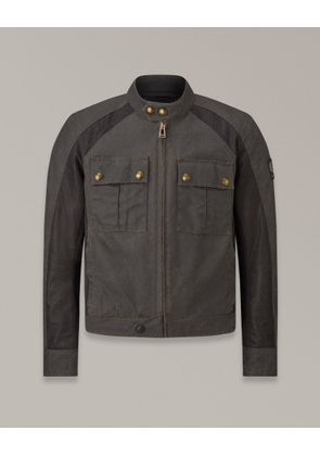 Belstaff Temple Motorcycle Jacket Men's Waxed Cotton Mahogany Size XL