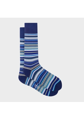 Paul Smith Blue 'Signature Stripe' Socks