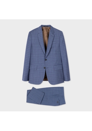 Paul Smith The Soho - Tailored-Fit Blue Check Wool Suit