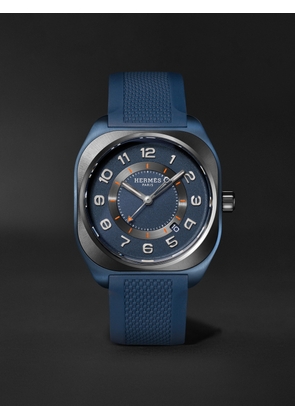Hermès Timepieces - H08 Automatic 42mm Titanium and Rubber Watch, Ref. No. 056950WW00 - Men - Blue