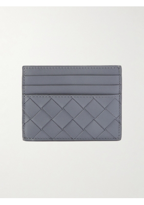 Bottega Veneta - Intrecciato Leather Cardholder - Men - Gray