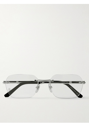 Cartier Eyewear - Frameless Titanium Optical Glasses - Men - Silver