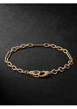 Foundrae - Sister Hook Gold Diamond Chain Bracelet - Men - Gold