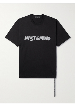 Mastermind World - Logo-Print Cotton-Jersey T-Shirt - Men - Black - S