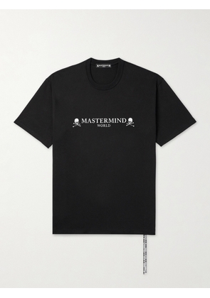 Mastermind World - Logo-Print Cotton-Jersey T-Shirt - Men - Black - S