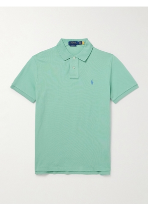 Polo Ralph Lauren - Slim-Fit Logo-Embroidered Cotton-Piqué Polo Shirt - Men - Green - XS