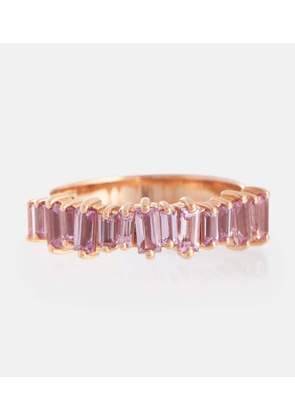 Suzanne Kalan 18kt rose gold ring with sapphires