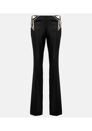 Stella McCartney Embellished cut-out low-rise pants