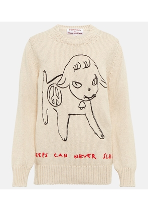 Stella McCartney x Yoshitomo Nara embroidered cotton sweatshirt