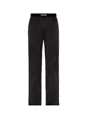TOM FORD Silk Pajama Pants Wide Leg in Black - Black. Size S (also in XL).