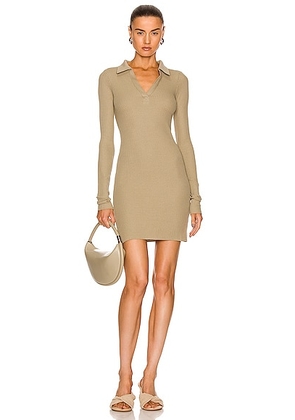 The Range Polo Mini Dress in Moss - Sage. Size S (also in ).