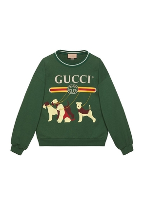 Gucci Logo Dog Print Sweatshirt