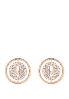 Messika Rose Gold And Diamond Lucky Move Earrings