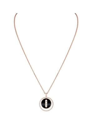 Messika Rose Gold, Diamond And Onyx Lucky Move Necklace