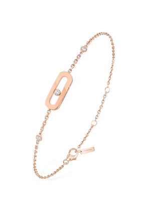 Messika Rose Gold And Diamond Move Uno Bracelet