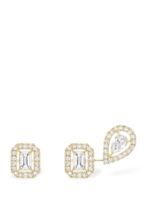 Messika Yellow Gold And Diamond My Twin Earrings