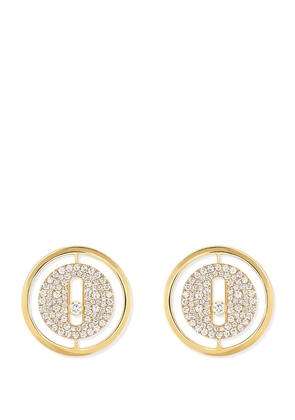 Messika Yellow Gold And Diamond Lucky Move Earrings