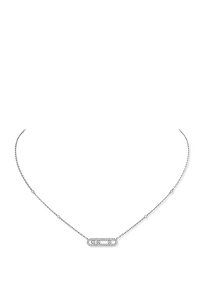 Messika White Gold And Diamond Baby Move Classique Pavé Necklace