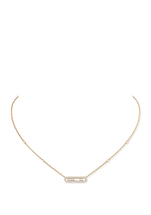 Messika Yellow Gold And Diamond Baby Move Classique Pavé Necklace