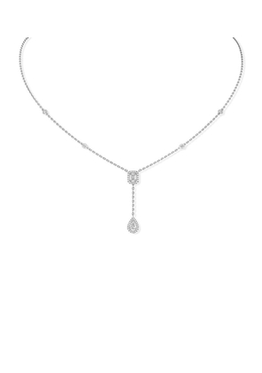 Messika White Gold And Diamond My Twin Pendant Necklace