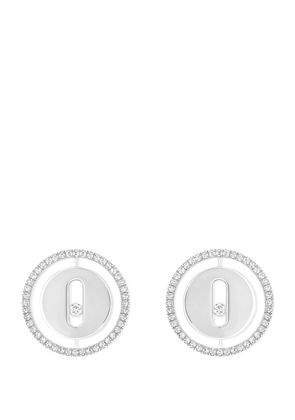 Messika White Gold And Diamond Lucky Move Earrings