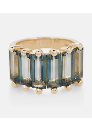 Suzanne Kalan 14kt gold ring with topazes