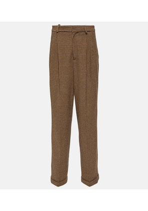 Polo Ralph Lauren Houndstooth tweed wide-leg pants