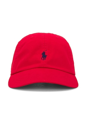 Polo Ralph Lauren Chino Cap in Rl 2000 Red - Red. Size all.