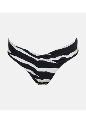 Stella McCartney Zebra-print bikini bottoms