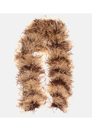 Miu Miu Feather, mohair and wool-blend scarf