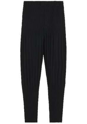Homme Plisse Issey Miyake Basic Pant in Black - Black. Size 3 (also in ).